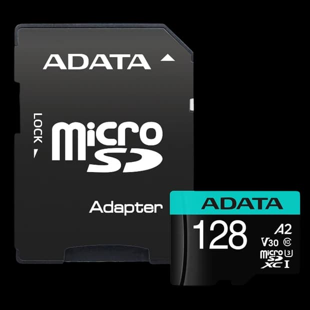 ADATA Premier Pro Memory Card SD 6.0 with Adapter - 128GB - microSDXC UHS-I - Image 1