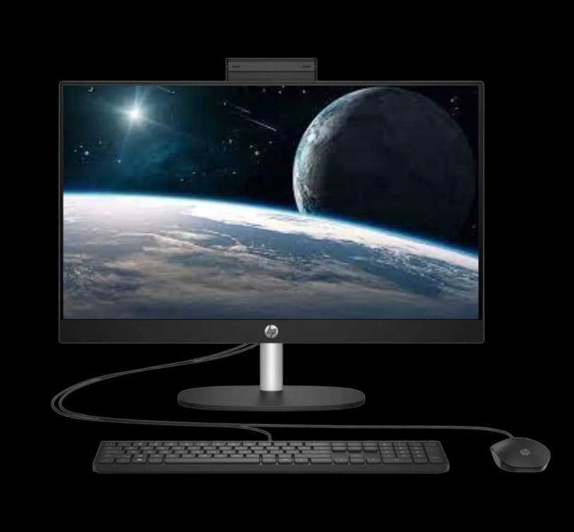 All-in-One PC hp All in One 24-cr0124nh, Intel Core i5-1335U, RAM 8GB, SSD 512GB, Intel Iris Xe Graphics, 24 FHD IPS, Jet black - 8GB RAM