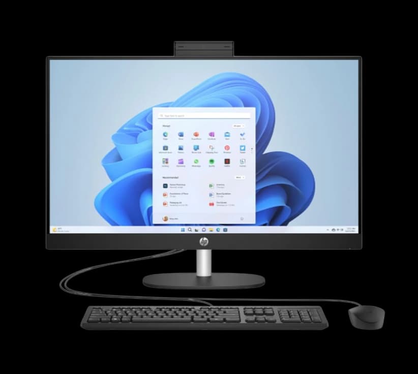 All-in-One PC hp All In One 27-CR0156NH/CR0086NH, Intel Core i7-1355U, RAM 8GB, SSD 512GB, Intel Iris Xe Graphics, 27 FHD, White - 8GB RAM