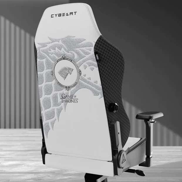 Cybeart House Stark Gaming Chair – Official Game of Thrones Edition - Image 8