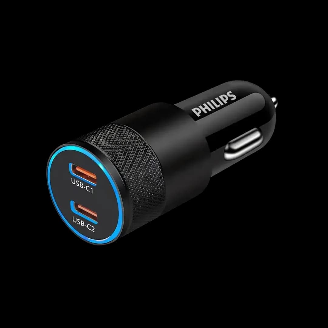 Philips 60W Dual USB-C Car Charger