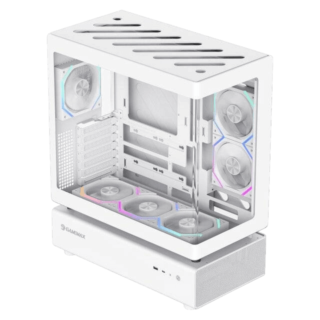 GameMax N80 6-Fan Case (White) - Image 2