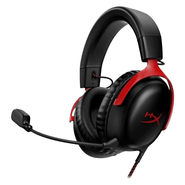 HyperX Cloud III Gaming Headset (Red & Black) - Image 1