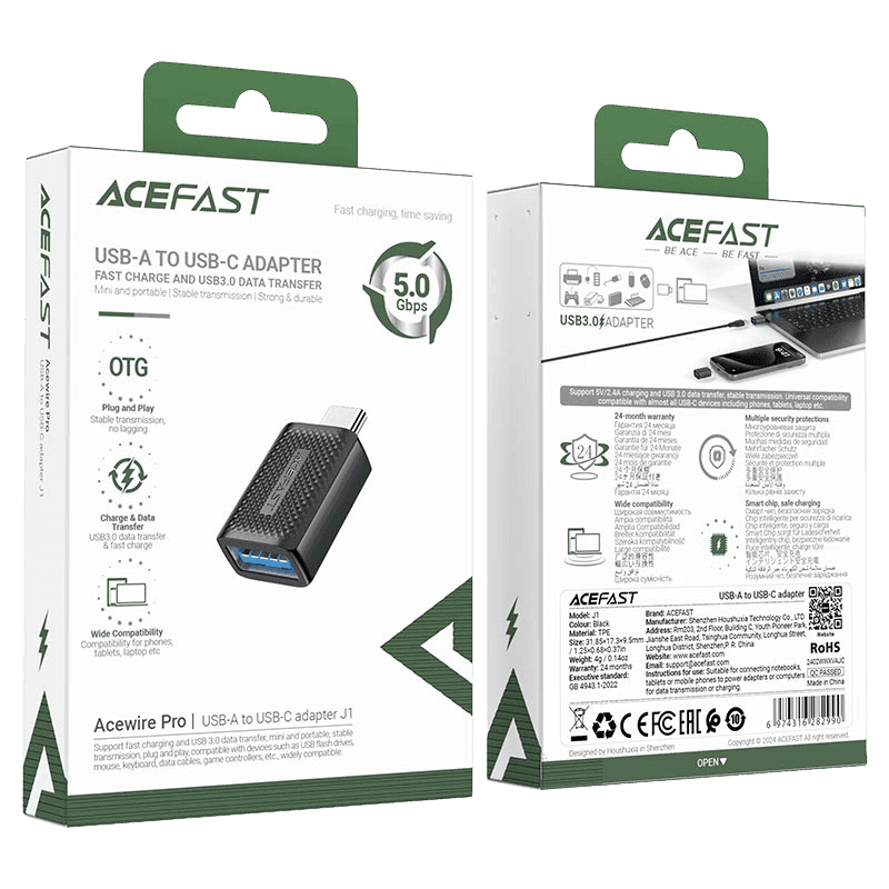 ACEFAST Adapter J1 USB-A to USB-C