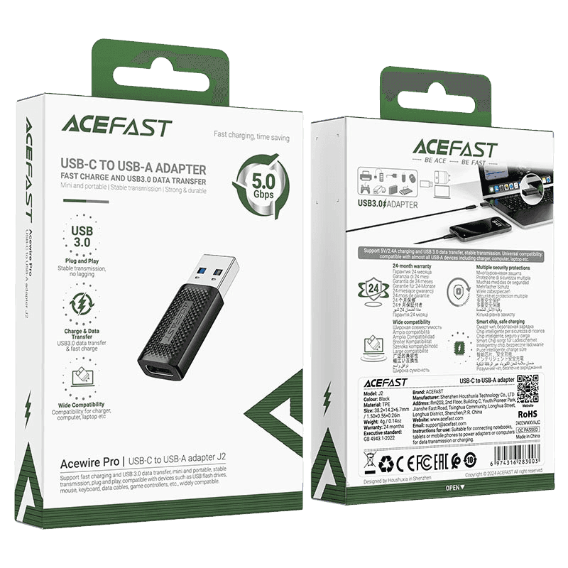 ACEFAST Adapter J2 USB-C to USB-A