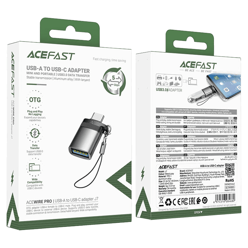 ACEFAST Adapter J7 USB-A to USB-C