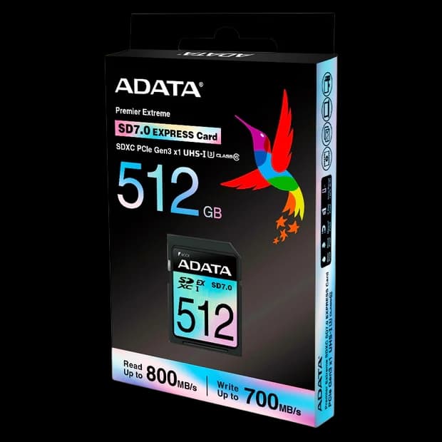 ADATA Premier Extreme SD Express Card SDXC PCIe Gen3 UHS-I U3 SD7.0 - 512GB