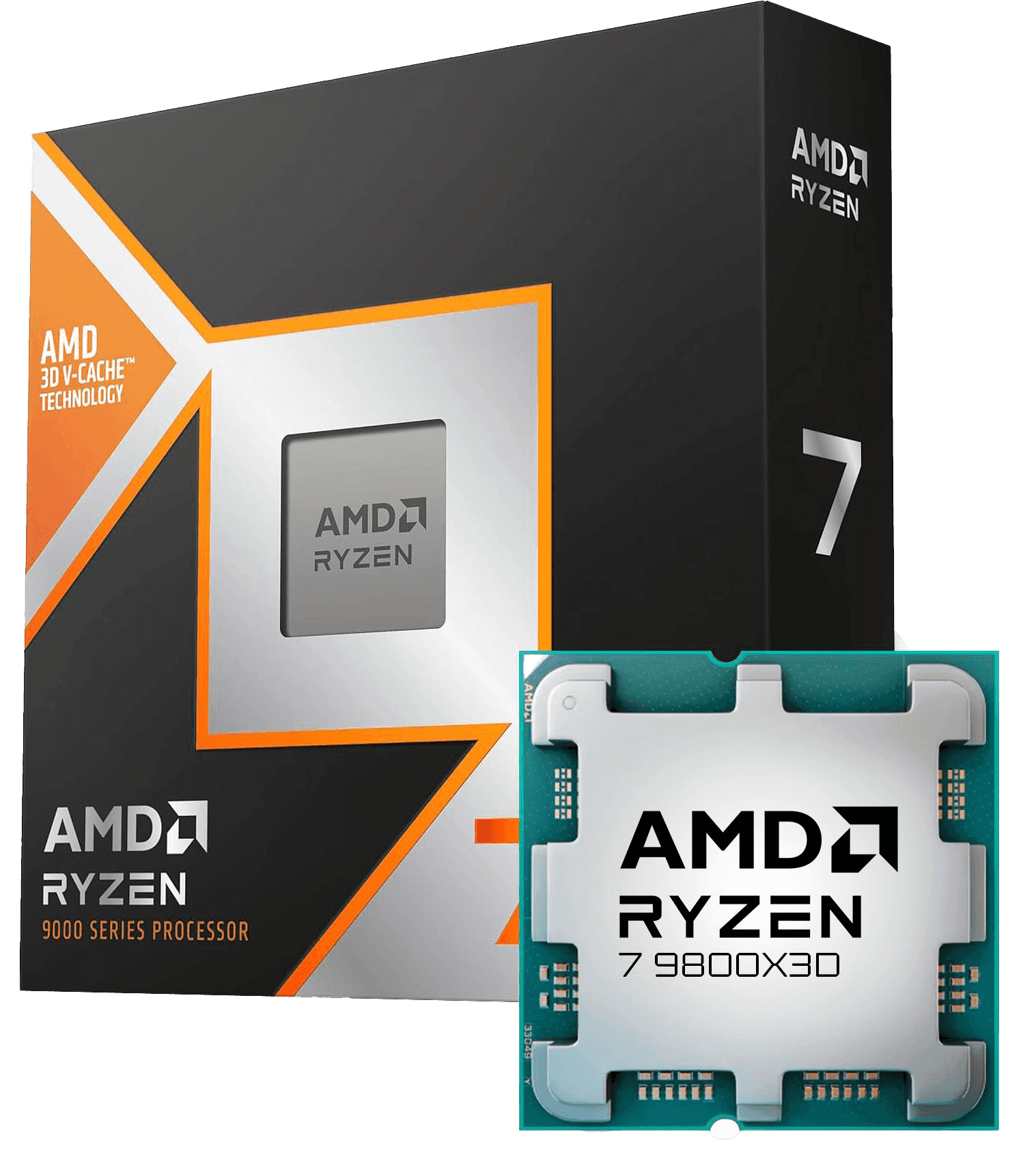 AMD RYZEN 7 9800X3D 8-Core, 16-Thread Desktop Processor Tray