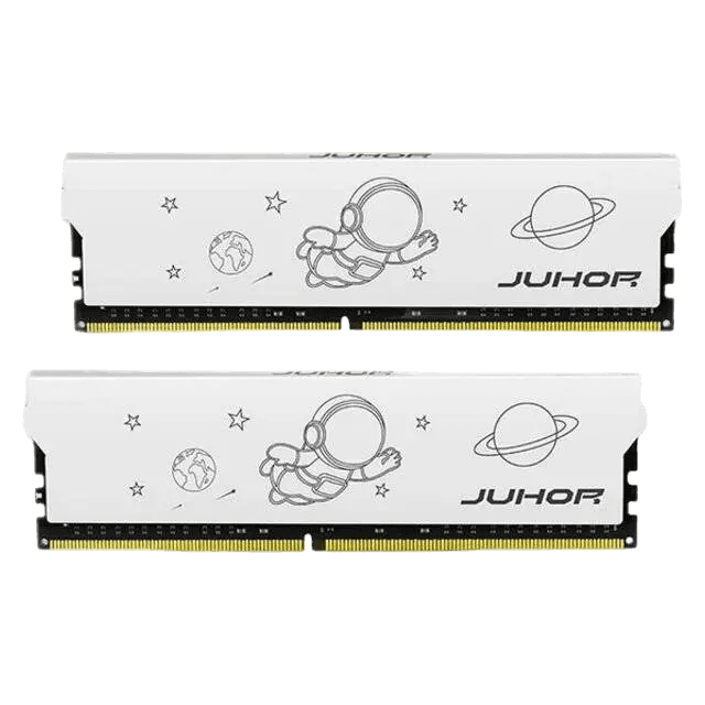Juhor 16GB (2x8) 3200MHz DDR4 CL18 RAM (White) - Image 2