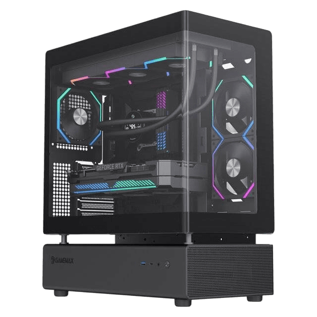 GameMax N80 6-Fan Case (Black) - Image 1