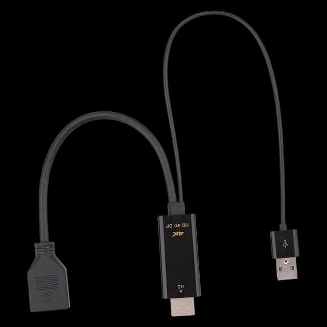 HDMI/M + USB/M to DP/M [4K] Cable - Image 2
