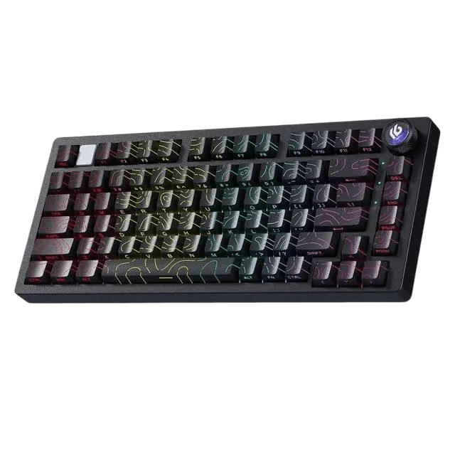 Leobog HI75C Pro Tri-Mode Keyboard (Black Contour Line) - Image 1