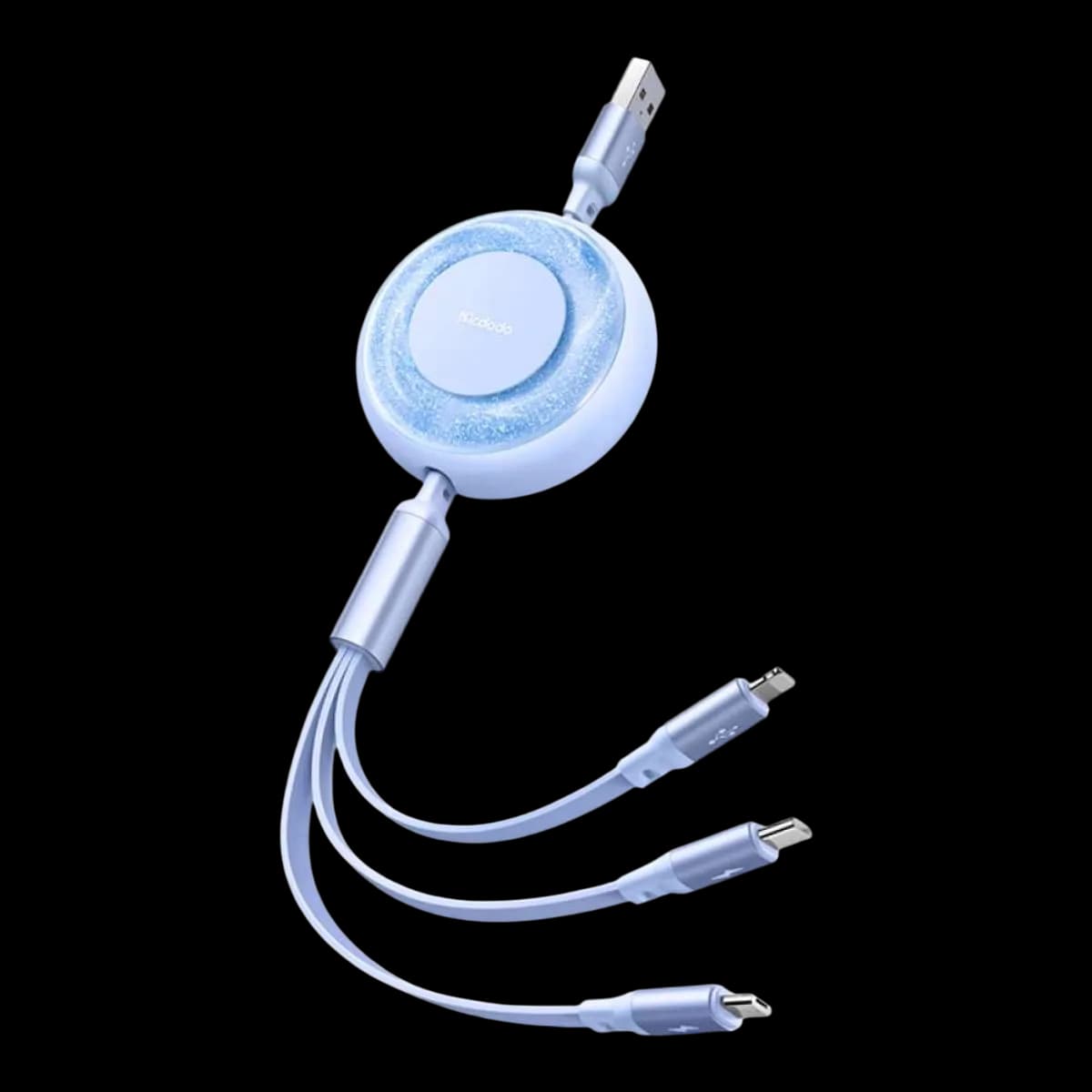 Mcdodo Sparkling Series 3-in-1 Retractable Charging Cable (1.2m)