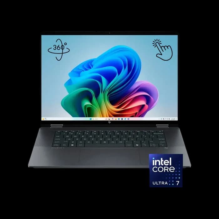 HP OmniBook X Flip 16-AS0023DX, Intel Core Ultra 7-256V, RAM 16GB, SSD 1TB, Intel Arc 140V, 16.0 Inch IPS WUXGA FHD+ Touch, Eclipse Gray