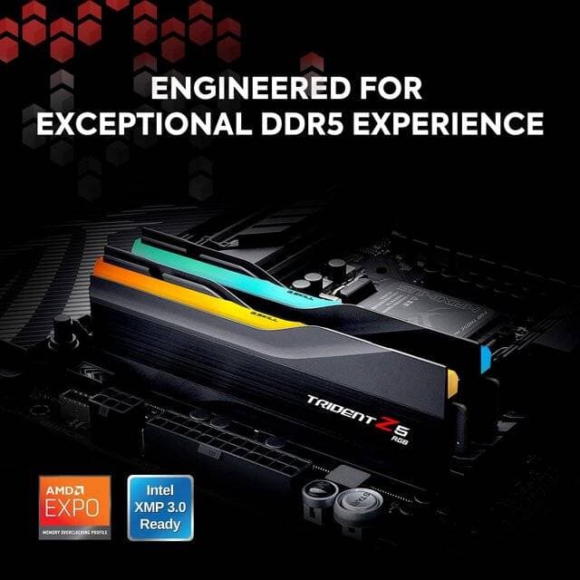 G.Skill Z5 RGB 32GB (2×16GB) 6000 CL36 DDR5 RAM (Black) - Image 2
