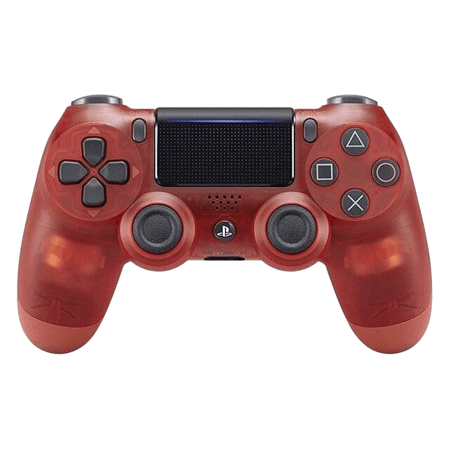 PS4 DualShock 4 Wireless Controller (Transparent Red) - Image 1