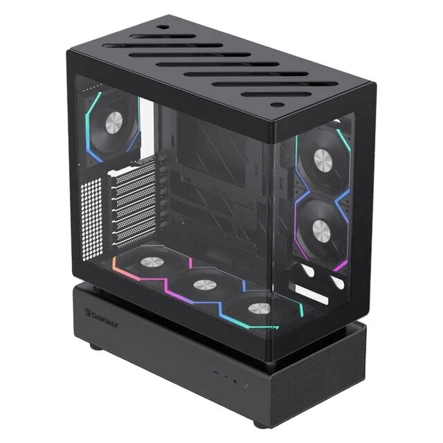 GameMax N80 6-Fan Case (Black) - Image 2