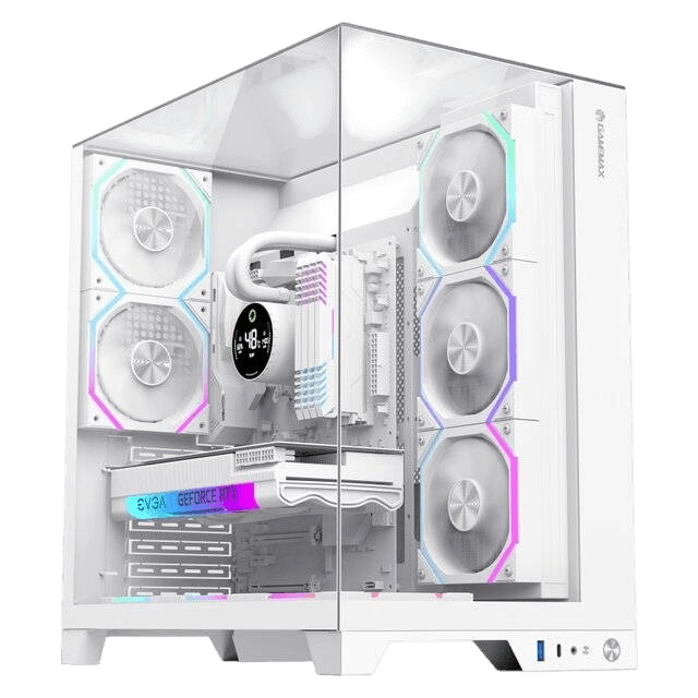 GameMax Infinity Pro 5-Fan Case (White) - Image 1