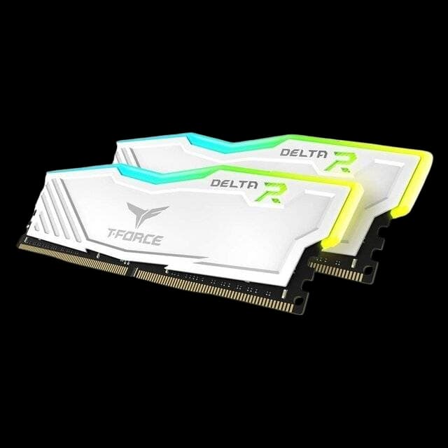 T-Force Delta 16GB RGB (2 x 8GB) DDR4 3600MHz RAM (White) - Image 1
