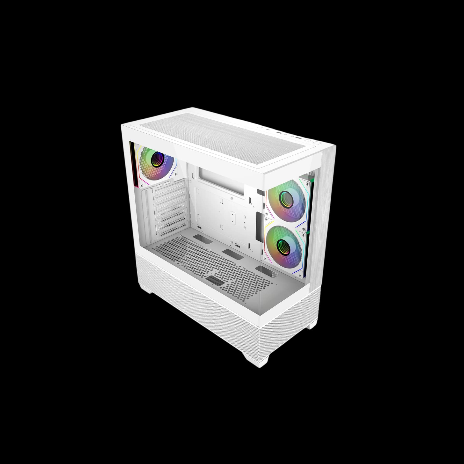Cooler Master Master Elite 690 Wood ATX - White