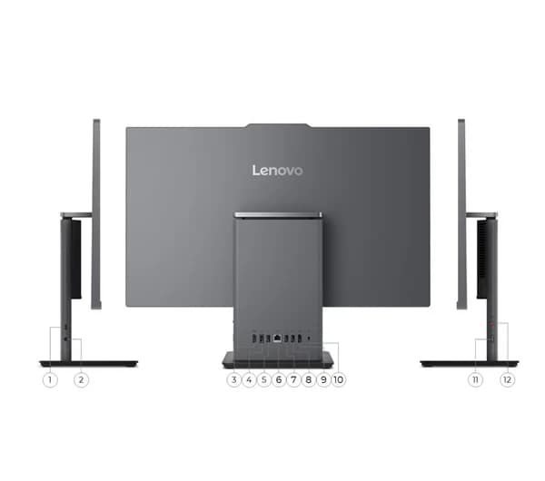 All in One Lenovo ThinkCentre neo 50a (HU00), Intel Core i7-13620H, RAM 16G, 512GB SSD, Intel UHD Graphics, 24 FHD IPS, Luna Grey - Image 7