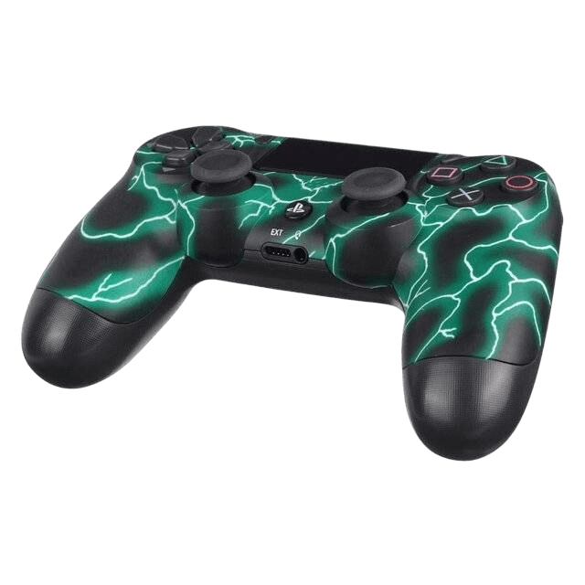 PS4 Dualshock 4 Wireless Controller (Green Lightning) - Image 3