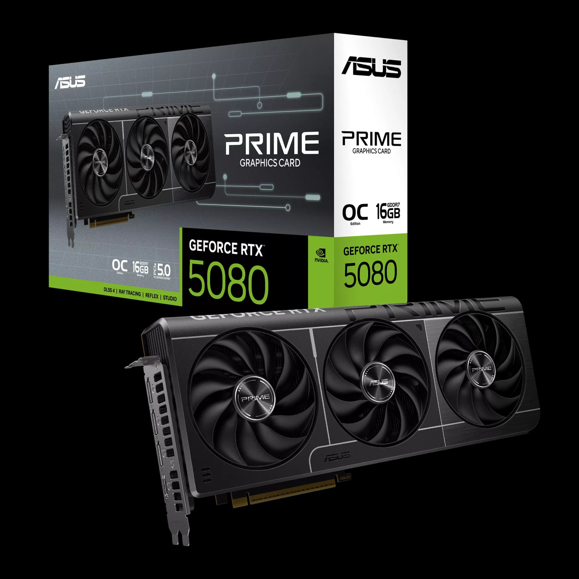 Graphics Card ASUS PRIME GeForce RTX™ 5080 16GB GDDR7 OC Edition