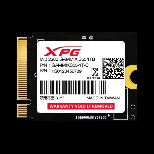 XPG GAMMIX S55 512GB M.2 2230 NVMe PCIe Gen4 x4 Internal SSD