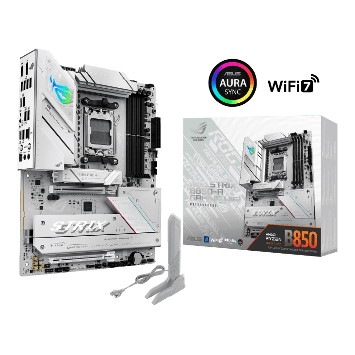ASUS ROG Strix B850‑A Gaming WiFi Motherboard (White) - Image 10