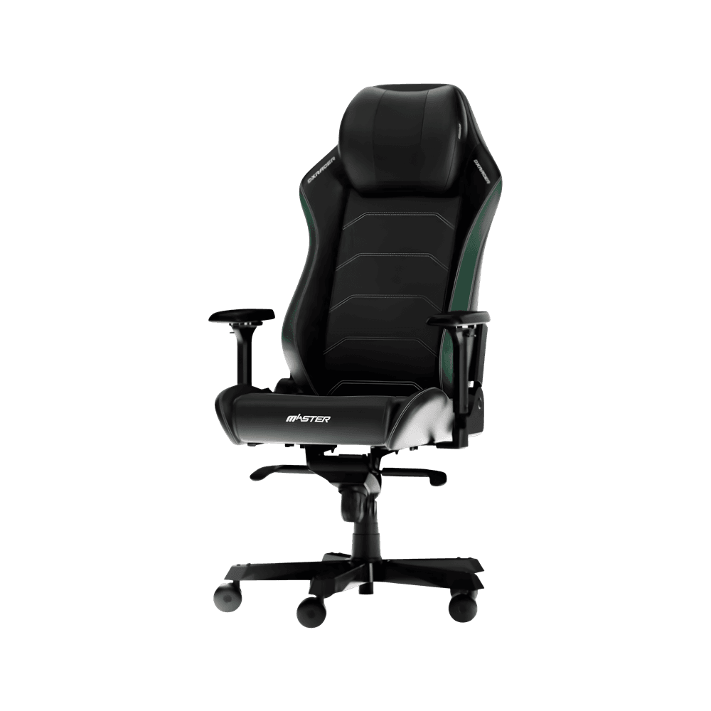 DXRacer Master Black & Green Microfibre Leather - Image 2