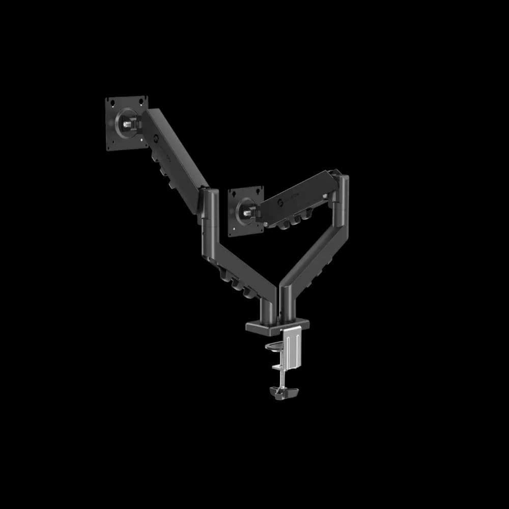 GAMEON GO-5550 Gas Mechanical Spring Dual Monitor Arm For Gaming And Office Use, 17" - 32" - Image 2
