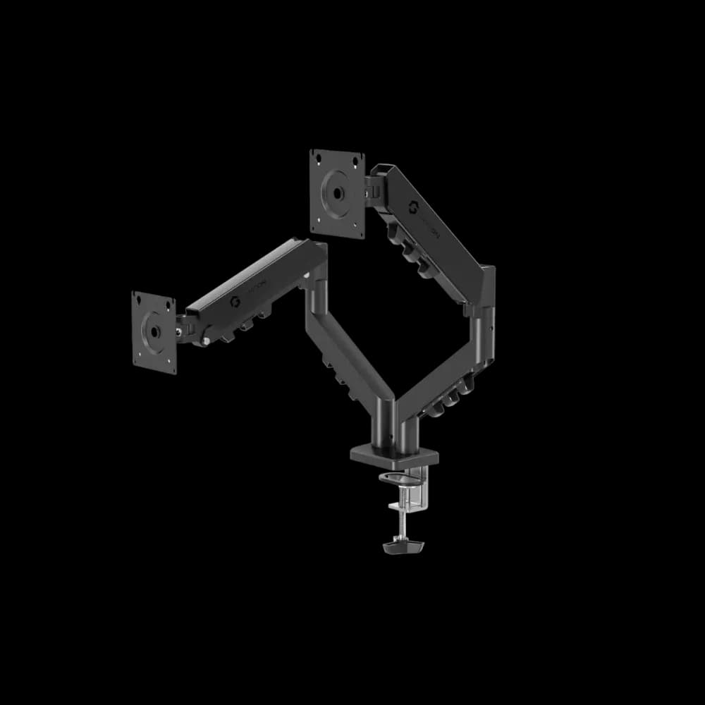 GAMEON GO-5550 Gas Mechanical Spring Dual Monitor Arm For Gaming And Office Use, 17" - 32" - Image 3
