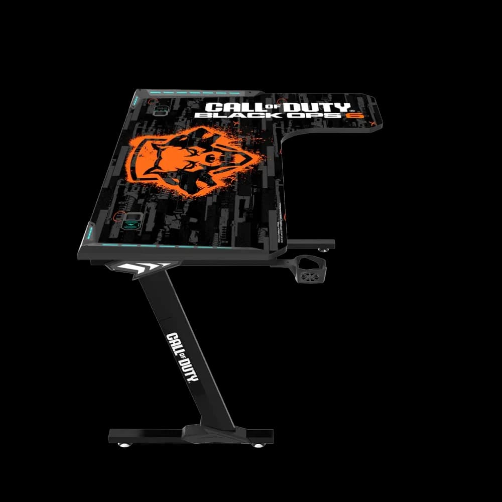 Call Of Duty (COD) Raptor BLKOPS6-R Series L-Shaped RGB Flowing Light Gaming Desk - Image 4