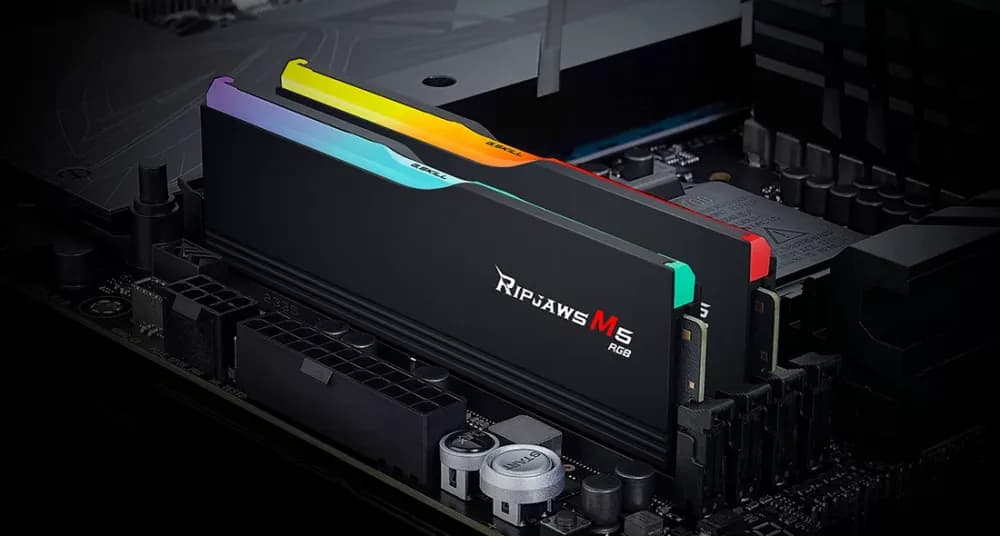 G.SKILL Ripjaws M5 RGB 64GB (2×32GB) DDR5 6000MHz CL32 Desktop Memory - Black - Image 4
