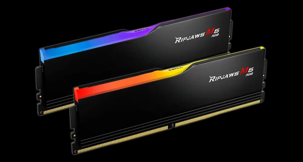G.SKILL Ripjaws M5 RGB 64GB (2×32GB) DDR5 6000MHz CL32 Desktop Memory - Black - Image 2
