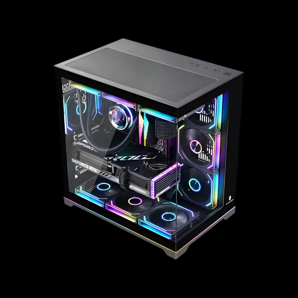 Wjcool Man ROBIN II PLUS SCAR 4 Fan Mid Tower Case - Black - Image 2