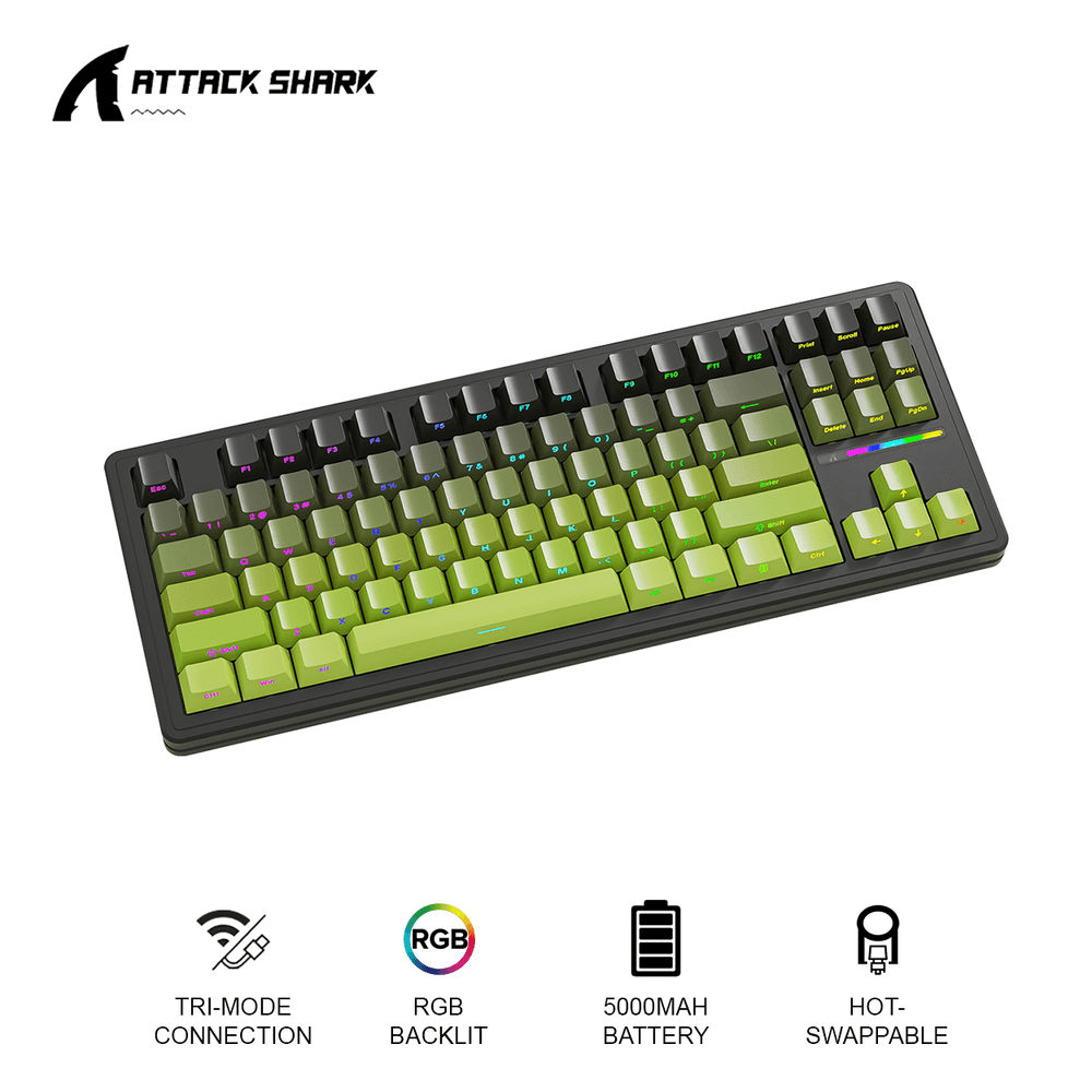 ATTACK SHARK M87 PRO V2 GreenTea - Image 3