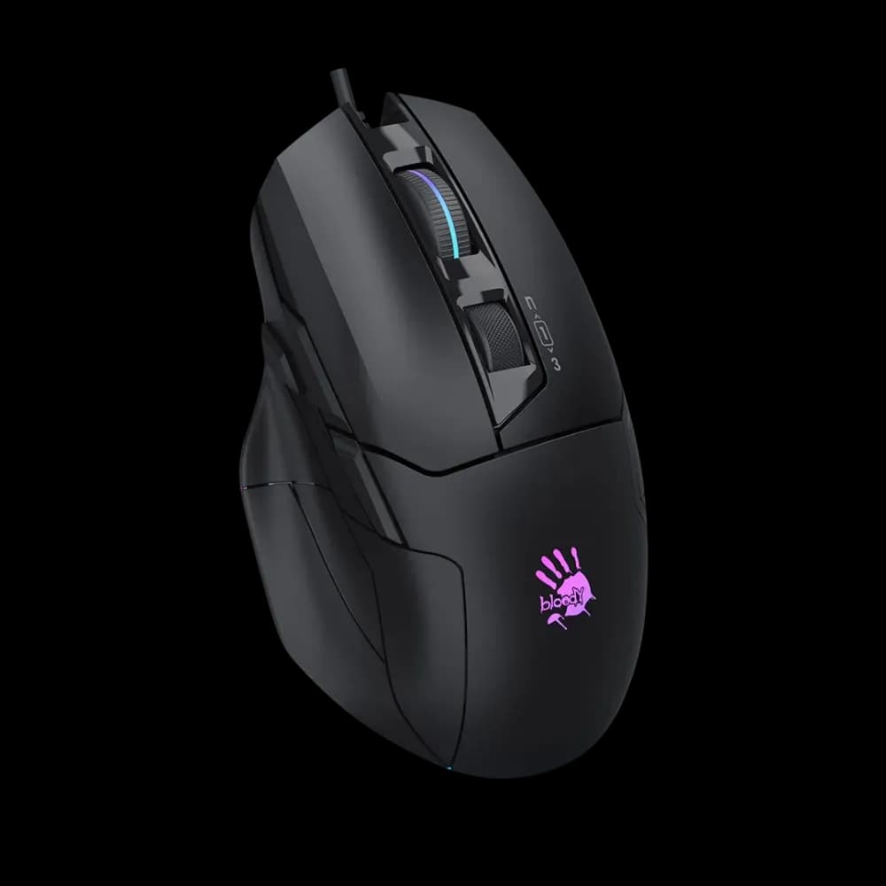 Bloody W70 Max RGB Gaming Mouse (Black ,Yellow ,White) - Image 2