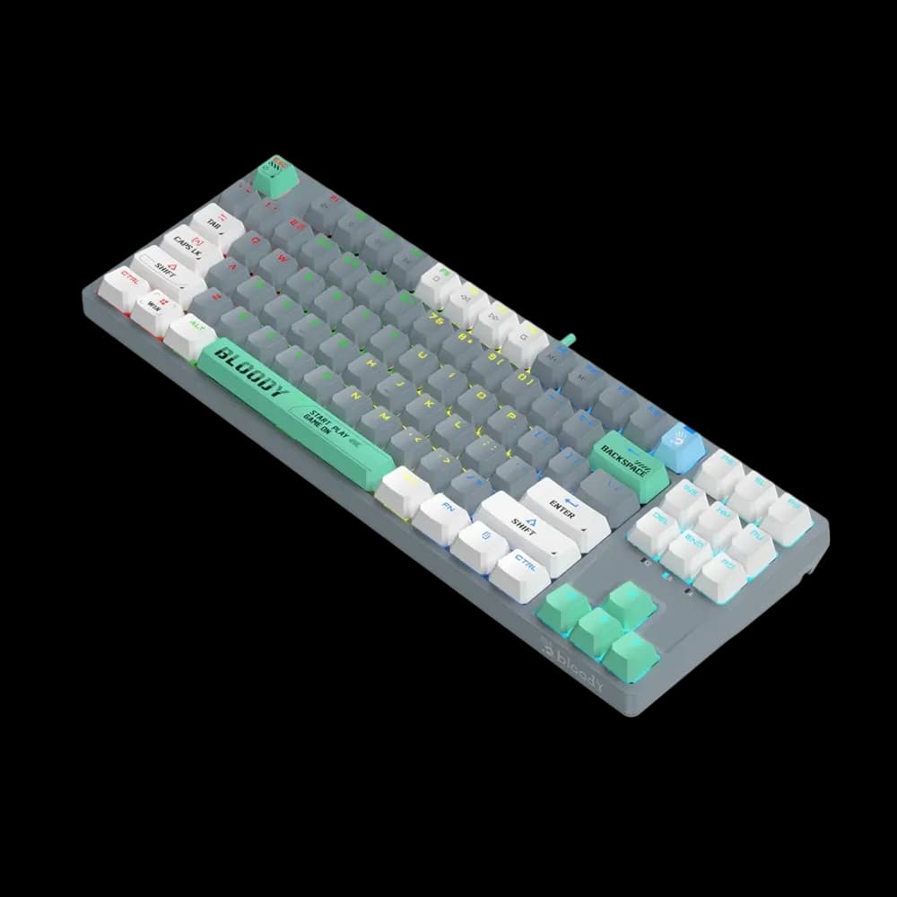 Bloody S87 TKL Mechanical Gaming Keyboard ( Ash / White) - Image 3