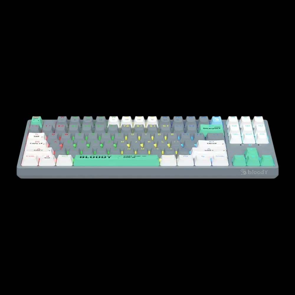 Bloody S87 TKL Mechanical Gaming Keyboard ( Ash / White) - Image 2