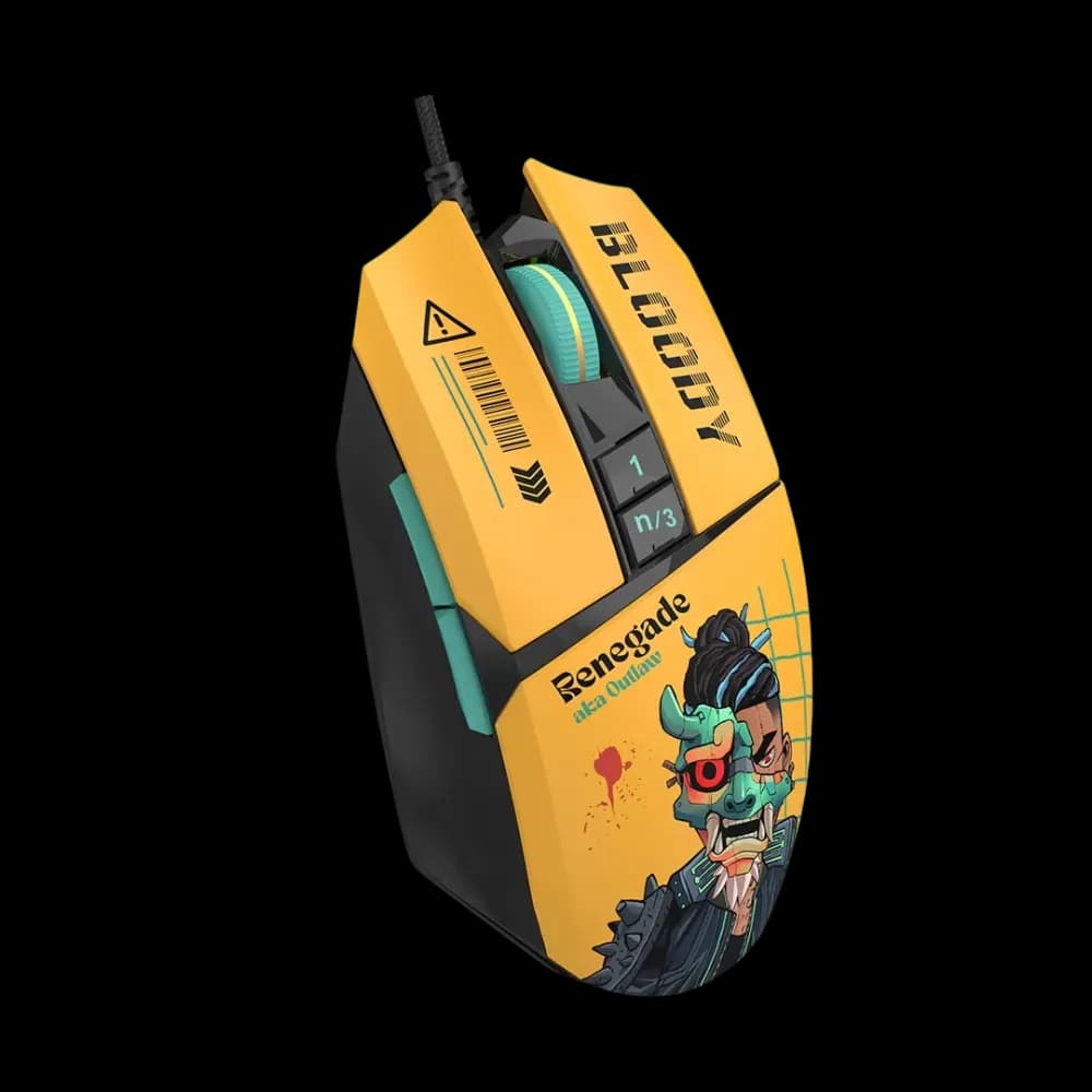 Bloody W63 Max Renegade (Sunset / Midnight) RGB Gaming Mouse - Image 2