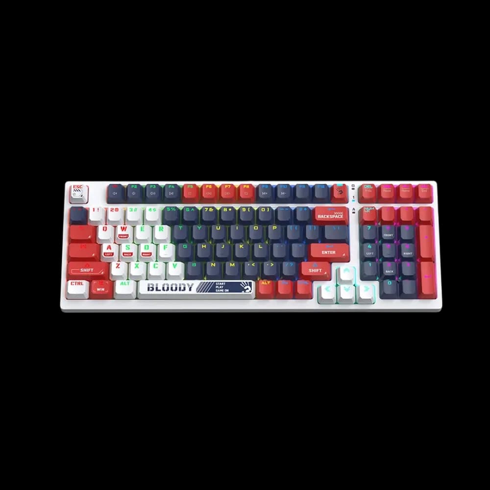 Bloody S98 Sports Navy RGB Mechanical Gaming Keyboard - Image 1