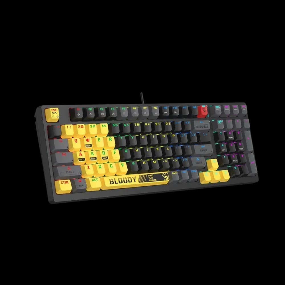 Bloody S98 Sports Lime RGB Mechanical Gaming Keyboard - Image 1