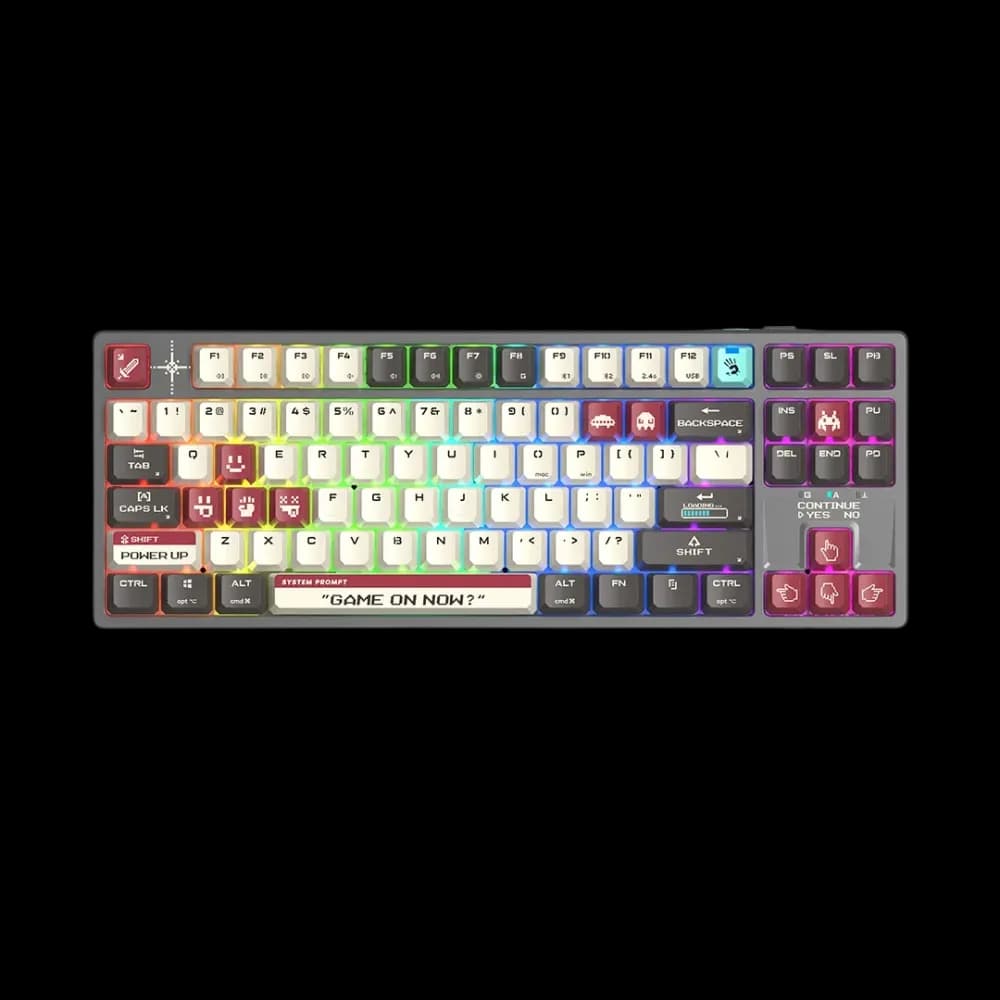 Bloody WS87 Pixel Red Wireless TKL Mechanical Gaming Keyboard - Image 2