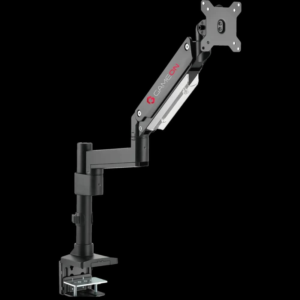 GAMEON GO-2083 Pole-Mounted Aluminum Heavy-Duty Spring-Assisted Single Monitor Arm - Image 3