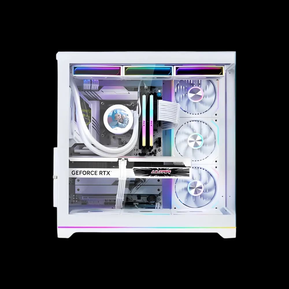 Wjcool Man ROBIN II PLUS SCAR 4 Fan Mid Tower Case - White - Image 4