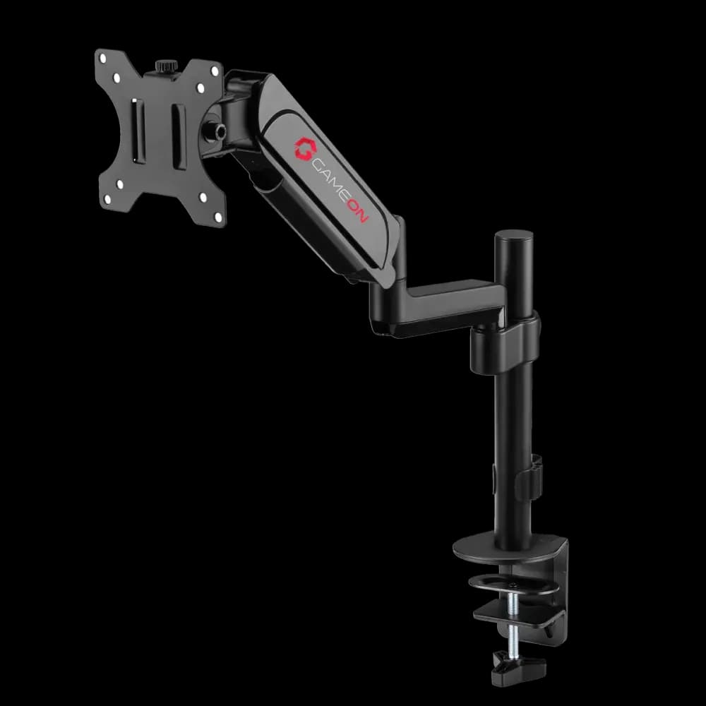 GAMEON GO-3363 Pole-Mounted Spring-Assisted Single Monitor Arm For Gaming And Office Use, 17" - 32", Arm Up To 9 KG - Image 2