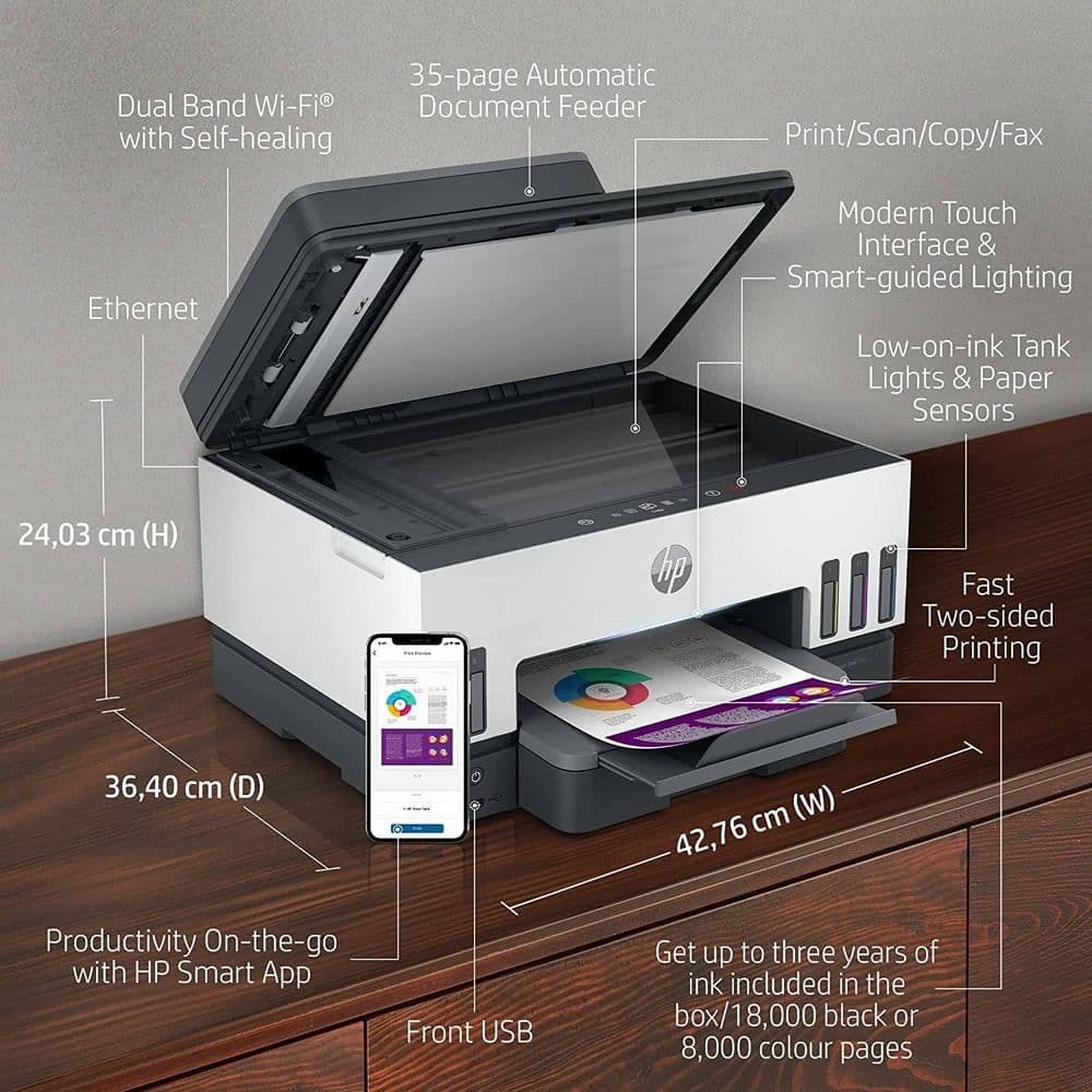 HP Smart Tank 790 All-in-One Wireless Printer - Image 4