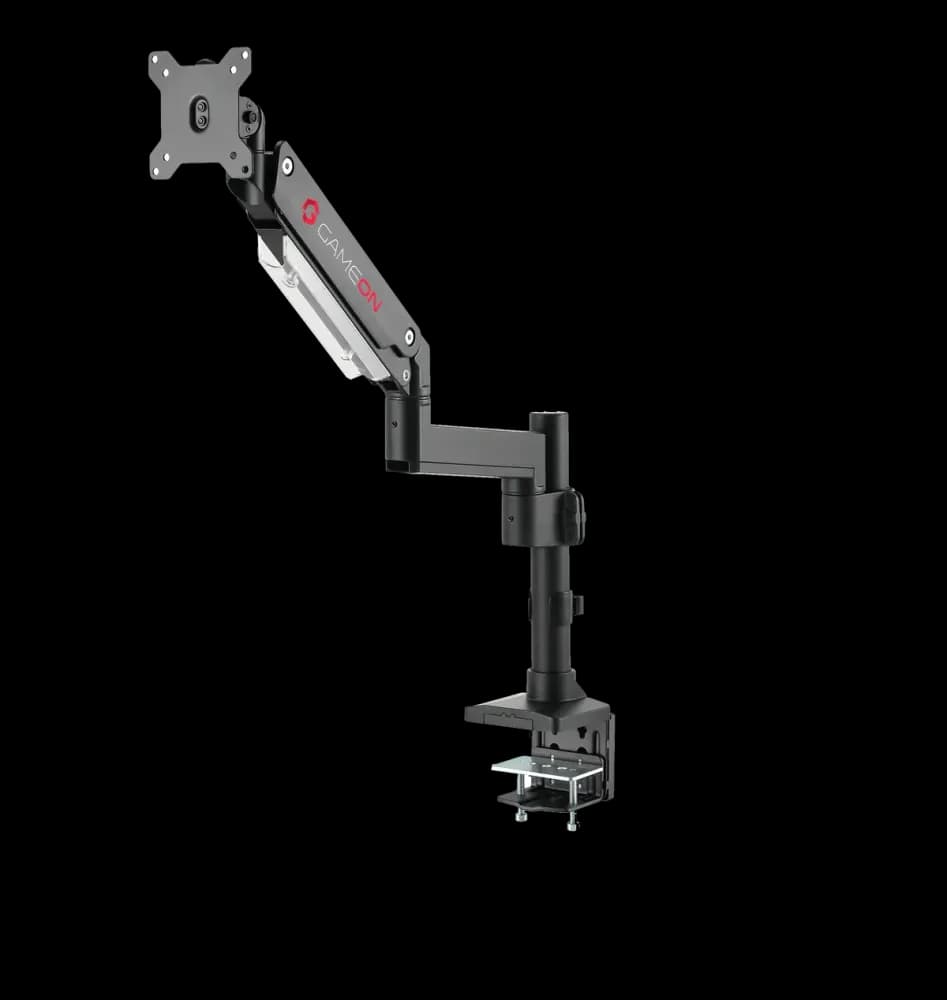 GAMEON GO-2083 Pole-Mounted Aluminum Heavy-Duty Spring-Assisted Single Monitor Arm - Image 4