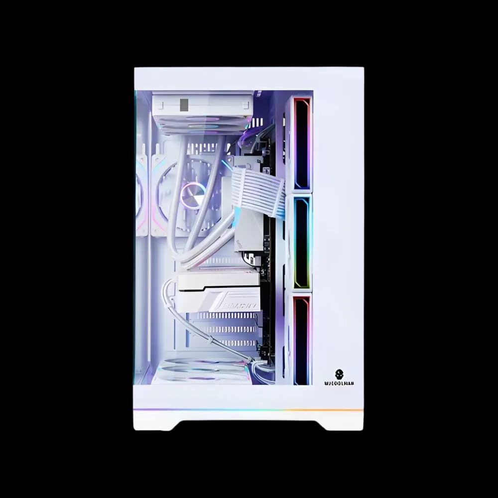 Wjcool Man ROBIN II PLUS SCAR 4 Fan Mid Tower Case - White - Image 3